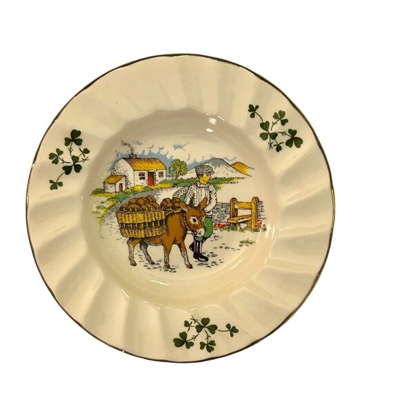 3 Vintage Saucers and 1 Trinket Plate from Ireland, Germany, & England‎ - Picture 5 of 11